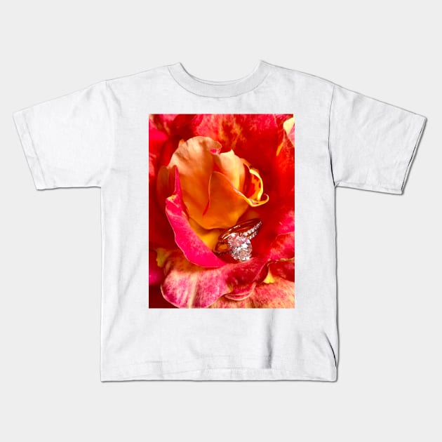 Rings and Roses Kids T-Shirt by ephotocard